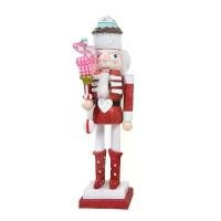 ราคา ตุ๊กตาทหาร Nutcrackers คริสต์มาส, ตุ๊กตาหุ่นทำจากไม้, งานฝีมือ, ของตกแต่งบ้าน, 38 ซม. (1729938014695754168)