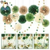 ราคา พวงมาลัยกระดาษปอมปอม, สีเขียว, ทรงกลม, สำหรับตกแต่งงานแต่งงาน, วันเกิด, ของตกแต่งห้องอาบน้ำเจ้าสาว, ของตกแต่งห้องอาบน้ำเด็ก, งานเลี้ยงหมั้น, ปาร์ตี้สละโสด ต้น คริสต์มาส (1731234853244995976)