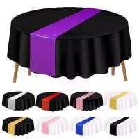 ราคา ผ้าคลุมโต๊ะกันน้ำ, Bcaxzqoj, ผ้าปูโต๊ะพลาสติกแบบใช้แล้วทิ้ง, ผ้าปูโต๊ะทรงกลม 84 นิ้ว, เหมาะสำหรับงานปาร์ตี้, กิจกรรม, คริสต์มาส, การสำเร็จการศึกษา, งานแต่งงาน, ทนต่อคราบ, ใช้แล้วทิ้ง (1731814015907367