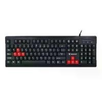 ราคา KEYBOARD (คีย์บอร์ด) NUBWO NK-015 QUIET (BLACK-RED) (RUBBER DOME) (EN/TH) (1731924239996257289)