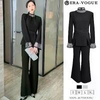 ราคา 【Big savings】 ชุดเซ็ท ชิ้น ผญ เสื้อแขนยาว+กางเกงขายาว ขากว้าง เอวสูง สีดำ สีขาว ผ้าสูท ชุดเอี้ยมหญิง ชุดจั๊มสูทหญิง เซตเสื้อกางเกง ชุดออกงาน ชุดทำงาน งานสวย ผ้ามีน้ำหนัก ดูแพง สว (1731888698764330359)