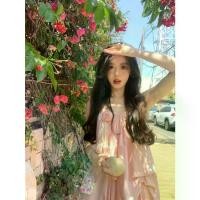 ราคา เดรสสลิงสีชมพูหวาน สไตล์ฝรั่งเศส รักแรก เดรสหน้าร้อนผู้หญิง ดีไซน์สวย ขั้นสูง เดรสยาว เรียบหรู ซอก 2025 มาใหม่ ชุด สีเขียว พาสเทล ไป งานแต่ง ผู้ หญิง (1732125445667785151)