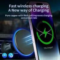 ราคา แท่นชาร์จไร้สายแบบแม่เหล็กสำหรับรถยนต์ ขายดี เข้ากันได้กับ Apple และ Android ที่ชาร์จเร็ว 15W สายชาร์จ samsung 55 ของ แท้ dji osmo action 3 สายชาร์จ moov ปลั๊ก กัน ฝุ่น (1731672345738970765)