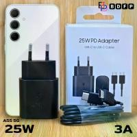 ราคา จัดส่งถึงบ้าน ที่ชาร์จ 25W PD Type-C BDFP เหมาะกับ Samsung ซัมซุง A55 5G ชาร์จด่วนพิเศษ เร็วทันใจ สายชาร์จ 5A หัวชาร์จ Eu สีดำ Adaptive Fast Charging (1731405380665050610)