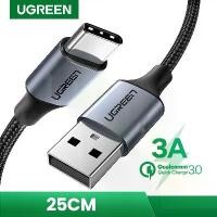 ราคา แท้ สายชาร์จสั้น UGREEN สายชาร์จ ชาร์จเร็ว Type C 3A สำหรับไอโฟน16 15 ซัมซุง Android สายสั้น 25cm 50cm 1m ชาร์จแบตสำรอง COD (1732096266892576200)