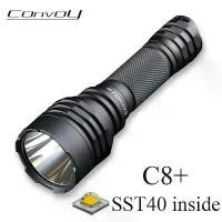 ราคา Linterna LED, Convoy C8 Plus, convoy, ไฟฉายกำลังสูง SST40, 2000lm, เหมาะสำหรับการตั้งแคมป์, ตกปลา, ทำงานยุทธวิธี, Latarka, W240902, [COD] (1732177526848784012)