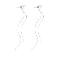 ราคา ต่างหูพู่มุกยาว แฟชั่นเกาหลี ดีไซน์เรียบง่าย อินเทรนด์ ใส่ได้สองทาง ต่างหูสตั๊ดเข็มชุบเงิน สำหรับผู้หญิง ต่างหู แบบ หนีบ สําหรับ ผู้ ที่ ไม่ ได้ เจาะหู (1732200477276473165)