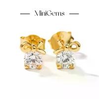 ราคา ข้อเสนอจํากัดเวลา Mini Gems ต่างหู เพชรสวิส CZ ต่างหูเงินแท้ 92.5 ชุบทองคำ 18k 03735 (1732135741203580516)