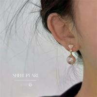 ราคา ✌GLAMOR✨ต่างหู Shell Pearl ต่างหูไข่มุก เม็ดใหญ่ ต่างหูเงินแท้ ต่างหูมุกเกาหลี ตุ้มหูมุก✺ (1732146633816573755)