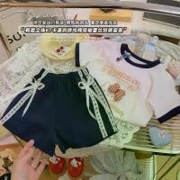 ราคา ชุดเด็กผู้หญิง แฟชั่น แขนสั้น กางเกงขาสั้น ลูกไม้ปัก เหมาะสำหรับฤดูร้อน ถุงเท้า ลูกเสือ ผู้ หญิง กางเกง นัก เรียน ตราสมอ (1731524697315968339)