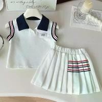 ราคา ชุดเสื้อกั๊กแขนกุดคอปกโปโลสไตล์อะคาเดมี่สำหรับเด็กผู้หญิงกระโปรงจีบชุดสองชิ้นแฟชั่น เสื้อ กล้าม เด็ก ถุงเท้า ลูกเสือ ผู้ หญิง กางเกง นัก เรียน ตราสมอ (1731543041714980179)