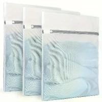 ราคา ถุงซักผ้าตาข่ายพรีเมี่ยม ชุด 3 ชิ้น มีซิป ทนทาน และนำกลับมาใช้ใหม่ได้ เหมาะสำหรับเสื้อผ้าชั้นเลิศ เสื้อเบลาส์ ถุงเท้า ยกทรง ชุดชั้นใน และเสื้อผ้าเด็ก สีฟ้าผสม ขนาด 22.86x30.48 ซม (1732039054850229678)