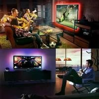 ราคา ไฟ LED ทีวี, 2 สไตล์, ไฟ LED 16.4 ฟุต, เหมาะสำหรับทีวี 45-75 นิ้ว, แถบไฟเปลี่ยนสี RGB, ใช้สำหรับทีวี, พร้อมรีโมทคอนโทรล, การประสานสมดุลเพลง, การควบคุมแอป, แหล่งจ่ายไฟ USB (1732005843770444630)