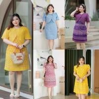 ราคา เดรสผ้าไทย ชุดทำงาน คุณครู ข้าราชการ เดรสสาวอวบ มีหลายไซส์ XL/2XL/3XL คําแนะนําผลิตภัณฑ์ใหม่ของเดือนนี้ ปาร์ตี้ (1731700982646671339)
