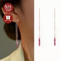 ราคา ต่างหูพู่ผู้หญิง เรียบหรู ยาว วัสดุสังเคราะห์ เซอร์โคเนียสีแดงทองประดับด้วยดอกกุหลาบ 2 ชิ้น น้ำหนักรวม 1.8 กรัม บรรจุในกล่องของขวัญ เหมาะสำหรับการเดินทางไปใช้ชีวิตประจำวัน ปาร์ตี้ และงานเลี้ยง (173224