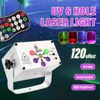 ราคา ไฟปาร์ตี้ดิสโก้ ดีเจ เอฟเฟกต์ UV LED RGB และไฟแฟลชควบคุมเสียง ไฟเวที พร้อมรีโมทคอนโทรล เหมาะสำหรับงานปาร์ตี้ในครอบครัว วันเกิด ปาร์ตี้ ดิสโก้ ลูกบอล งานแต่งงาน ตกแต่งบรรยากาศเทศกาล ไฟ สี รุ้ง (1731455