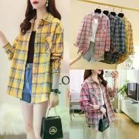 ราคา เสื้อเชิ้ตแขนยาว สไตล์เกาหลี ลายสก๊อตสีแดง สำหรับผู้หญิง ปีใหม่ (1730336627085249084)