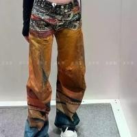 ราคา เข็มขัดภาพสีน้ำมันพิมพ์ 3 มิติ, ย้อนยุคอเมริกันทุกเพศ, สำหรับผู้หญิง, กางเกงขากว้างทรงหลวมฤดูร้อน, ดีไซน์เก๋ไก๋, กางเกงขายาว, อินเทรนด์ กางเกงยีนส์ ทรงเอ ศรัทธายี นส์ลีวายส์ ชุด (1731553906556306473)