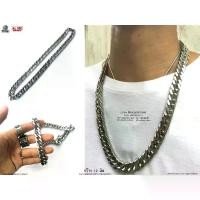 ราคา [จัดส่งทันที] สร้อยคอสแตนเลสแท้Hiphop ผู้ชายHipster เลสเงิน โซ่ เลสคอ แฟชั่น ฮิปฮอป Hiphop (1731437064703477750)