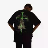 ราคา เสื้อยืด HANLU ผู้ชาย แขนสั้น พิมพ์ลายตัวอักษรอเมริกัน เรืองแสง เสื้อยืดคู่รัก สำหรับผู้ชายและผู้หญิง มาใหม่ พิมพ์ลายเรืองแสงกลางคืนระดับไฮเอนด์ Women Lady Clothing (1730831391483464316)