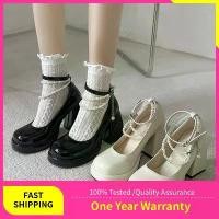 ราคา รองเท้าส้นสูงแพลตฟอร์มส้นหนา สไตล์ Y2K ผู้หญิง หนังสิทธิบัตร มีสีดำและสีขาว เหมาะฤดูร้อน 2023 รองเท้าล้อเลน สไตล์โลลิต้า พร้อมสายรัดข้อเท้าประดับมุก (1730377725432728036)
