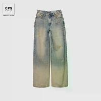 ราคา CPS CHAPS กางเกงยีนส์ขากว้างฟอกสี ผู้หญิง DIRTY WASHED WIDE LEG JEANS รุ่น C25WFJA198 (AW25#A1) (1731874218793469230)