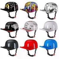 ราคา หมวกกันน็อคมอเตอร์ไซค์วินเทจ หมวกเบสบอล สำหรับผู้ชาย ผู้หญิง และเด็ก หมวกครึ่งหน้า เหมาะสำหรับสกู๊ตเตอร์ หมวกทุกฤดูกาล สไตล์วินเทจ 2022 มาใหม่ (1730673851692190697)