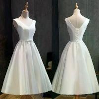 ราคา ชุดแต่งงานฝรั่งเศสย้อนยุคเบา ไหล่คำเซ็กซี่ หางเล็ก ทักซิโด้สีขาว เอวแน่น บาง จัดเลี้ยง ผู้หญิง Qs75 (1729656958763305266)