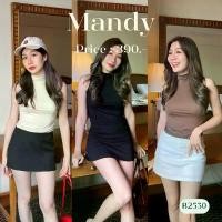 ราคา เสื้อแขนกุด คอเต่า เนื้อผ้าเรย่อน Clothing ผู้หญิง B2530 l MANDY [ซื้อครบ1,000 แถมเครื่องประดับ] แนะนำ (1732162141455681487)