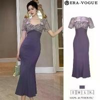 ราคา Eravogue - เดรสยาว ฤดูร้อน มาใหม่ ผู้หญิง คอเหลี่ยมฝรั่งเศส ลูกไม้ประกบ หางปลา สไตล์ 21670 สำหรับผู้หญิง มีไซส์ S-XL เดรส ออก งาน สาว อวบ เดรสดินเนอร์ สุดหรู (1731270359912121385)