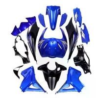 ราคา งานดี ชุดสีเวฟ110i นิว 2012-2018 น้ำเงิน-ท้ายดำ(15ชิ้น) พร้อมแปะลายเคลือบเงาแท้ ชุดใหญ่ เปลือก เฟรมWAVE110i new อะไหล่ แต่ง มอเตอร์ไซค์ (1732013197758269208)