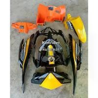 ราคา จัดส่งจากกทม เฟรม ชุดสี ฮอนด้า คลิก 125 i Honda Click 125i รถปี 2012-2013 จำนวน 11 ชิ้น รุ่นไฟธรรมดา สีดำส้มเหลือง Motorcycle มอเตอร์ไซค์ (1730843149911427483)