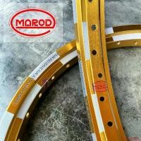ราคา ความคงทน วงล้อลิขสิทธิ์แท้ MAROD 1.40x17 ล้อทรงเอ ลายหมากรุก สีทองอ่อน ล้อขอบ17 วงล้อหมากรุก ล้อแข็ง สีสด ทนทาน l PTM Racing Motorcycle มอเตอร์ไซค์ (1731790653335505652)