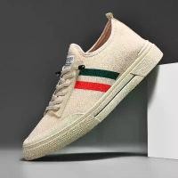 ราคา รองเท้าตาข่ายถัก, แบบสวม, สำหรับผู้ชาย, ระบายอากาศได้, บาง, เหมาะสำหรับฤดูร้อน, รองเท้าผ้าใบ, รองเท้าผ้าใบลำลอง, รองเท้าทำงาน, ทันสมัย onitsuka tigers mexico 66 รองเท้าแตะ แม็ก รองเท้า baoji (17319421