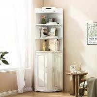ราคา ตู้ไม้ทรงสามเหลี่ยมจัดเก็บชั้นหลายชั้นเข้ามุมตู้ไม้ประหยัดพื้นที่ ตู้ โชว์ ตู้ รองเท้า (1730924240379480707)