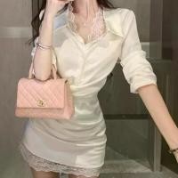 ราคา ชุดสปริงละมุน, Niche, เสื้อเบลาส์ลูกไม้หรูหรา, กระโปรงสั้น, ชุดเดรสผ้าซาติน, สำหรับผู้หญิง, [หมอกนุ่ม], ใหม่ในปี 2025 สงกรานต์ ชุด รัดรูป สาวอวบ สีฟ้า (1731818472464156002)