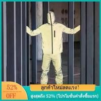 ราคา ชุดปั่นจักรยาน เรืองแสง สำหรับผู้ชายและผู้หญิง เสื้อแจ็คเก็ตมีฮู้ดเรืองแสง กางเกงสะท้อนแสง กางเกงฮาเร็ม ชุดกีฬาวิ่งกลางคืน เหมาะสำหรับฤดูใบไม้ผลิและฤดูใบไม้ร่วง သ ွ န ် း ဆ (1732095931533527081)