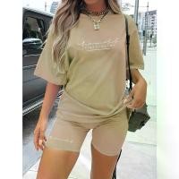 ราคา ชุดเสื้อยืดและกางเกงขาสั้นลำลองทรงหลวม พิมพ์ลายตัวอักษร [COD] เซ็ท ขายาว สวยๆ สงกรานต์ ชุด กระโปรง คาร์โก้ เซต 3 ชิ้น เอี๊ยม ยีนส์ ขา สั้น (1731923085753157180)