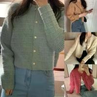 ราคา เสื้อคาร์ดิแกนถักผ้าทวีด เสื้อกันหนาวแขนยาว เสื้อโค้ทสีพื้น สำหรับผู้หญิง อเนกประสงค์ ผ้า ไทย คุณยาย เสื้อ ขาว แฟชั่น คุณ นาย ลูกไม้ กระดุม หน้า ราคา ถูก แขน ระบาย คอบัว ใส่ ทําง (1731644607581554407)