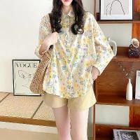 ราคา เสื้อเชิ้ต ลายดอกไม้ ผ้าฝ้าย แขนยาว สำหรับผู้หญิง สไตล์เกาหลี ลำลอง ทรงหลวม คอตุ๊กตา เสื้อกราฟฟิตี้ ฤดูใบไม้ผลิ มาใหม่ [COD] ชุด คนอ้วน ใส่ น่ารัก สไบลาย ดอก สงกรานต์ ผ้า มือ2 (1731417637935417136)