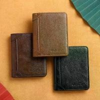 ราคา กระเป๋าสตางค์ใบสั้นสำหรับผู้ชาย ขายดี ธุรกิจ ดีไซน์เรียบง่าย ทำจากหนัง ลด 80% พร้อมช่องใส่บัตรหลายช่องและที่ใส่ใบอนุญาตขับรถ กระเป๋า ใส่ สมุด บัญชี ทะเบียน รถ บ้าน หัว เหรียน หัว เหรียน (1731333302493