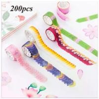 ราคา สติ๊กเกอร์ตกแต่งซากุระ 200 ชิ้น กระดาษเหนียว สมุด เทปแมสเคด กระดาษกาว สำหรับตกแต่งดอกไม้และกลีบดอกไม้ (1731786559381146465)