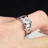 ราคา แหวนจำลองสำหรับผู้ชาย, เงิน S925 ชุบโรสโกลด์, ดีไซน์สองสี, แหวนเพชร 1 กะรัต, สไตล์บุคลิกภาพ, มาใหม่ แหวน ผู้ชาย ปรับ ได้ ตาม ขนาด นิ้ว สร้อย โชคลาภ เพื่อ โอน โชค ใหม่ ตา แมว แห่ง (1731814725171775105)