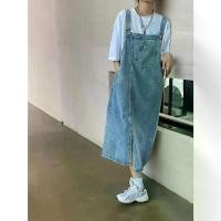 ราคา ชุดเดรสยีนส์โดยรวม, ชุดเดรสทรงหลวม, สไตล์ย้อนยุคคลาสสิก, สายปรับได้, สีทึบ, ล้างสีน้ำเงิน, สำหรับผู้หญิง, กางเกงยีนส์และเสื้อผ้า, [COD] สร้อย สมายด์ สไตล์ สาวอวบ สาว อวบอ้วน (1732068972395530124)
