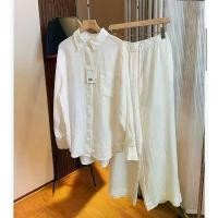 ราคา ชุดเสื้อเชิ้ตผ้าลินินผ้าฝ้าย, แฟชั่นลำลอง, สำหรับผู้หญิง, แฟชั่นฤดูร้อน, การออกแบบเฉพาะที่อ่อนเยาว์, เสื้อกันแดด, กางเกงขากว้าง, ชุดสองชิ้น, อินเทรนด์, ปี 2025 สูท แท้ 100 พลีท ล (1731980518585304797)