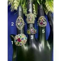 ราคา [เจ๊ปุ้ยเครื่องเงิน]แหวนพลอยนพเก้าตัวเรือนเงินแท้ 92.5% สร้อย คอเงิน แท้ (1731761699884336855)