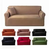 ราคา ผ้าคลุมโซฟาแบบยืดได้มัลติฟังก์ชั่น 1 ชิ้น สีทึบ วัสดุโพลีเอสเตอร์ยืดหยุ่น กันลื่น เหมาะสำหรับเฟอร์นิเจอร์ ห้องนอน สำนักงาน ห้องนั่งเล่น ของตกแต่งบ้าน รวมปลอกหมอนแบบเข้าชุดกัน (1731696206665451193)