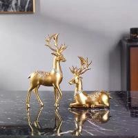 ราคา ตุ๊กตากวางทอง สไตล์จีนใหม่ หรูหราราคาไม่แพง ระดับไฮเอนด์ เหมาะสำหรับห้องนั่งเล่น สำนักงาน ตู้โชว์ ตู้ทีวี งานฝีมือตกแต่งบ้าน (1731421702837732717)