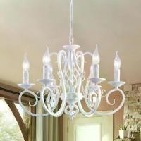 ราคา โคมระย้าสไตล์ชนบทฝรั่งเศส, กานเน็ด, โคมระย้าขนมปังเหล็กเทียนฟาร์มเฮาส์, โคมไฟจี้โลหะวินเทจ, สีขาว, 6 ไฟ, เหมาะสำหรับห้องครัว, เกาะ, ห้องรับประทานอาหาร, ห้องนอน (1731830886413796426)