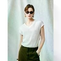 ราคา เสื้อยืดคอกลม แขนสั้น สำหรับผู้หญิง คุณภาพระดับไฮเอนด์ ดีไซน์ดั้งเดิม ทรงสลิมฟิต สไตล์เรียบหรู สีขาว เสื้อแขนเล็กพริ้ว เหมาะสำหรับฤดูใบไม้ผลิ มาใหม่ (1731783452860384897)